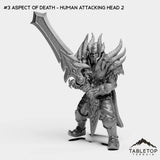Tabletop Terrain Miniature #3 Aspect of Death - Human Attacking head 2 Soul of the Beast Bundle