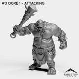 Tabletop Terrain Miniature #3 Ogre 1 - Attacking Ogres Bundle