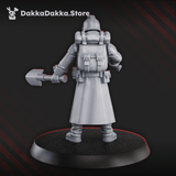 Tabletop Terrain Miniature 3rd Death Division Dual Shovel Warrior