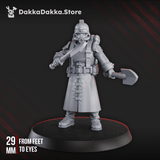 Tabletop Terrain Miniature 3rd Death Division Dual Shovel Warrior