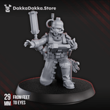 Tabletop Terrain Miniature 3rd Death Division Radio Operator