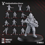 Tabletop Terrain Miniature 3rd Death Division Squad (x12)