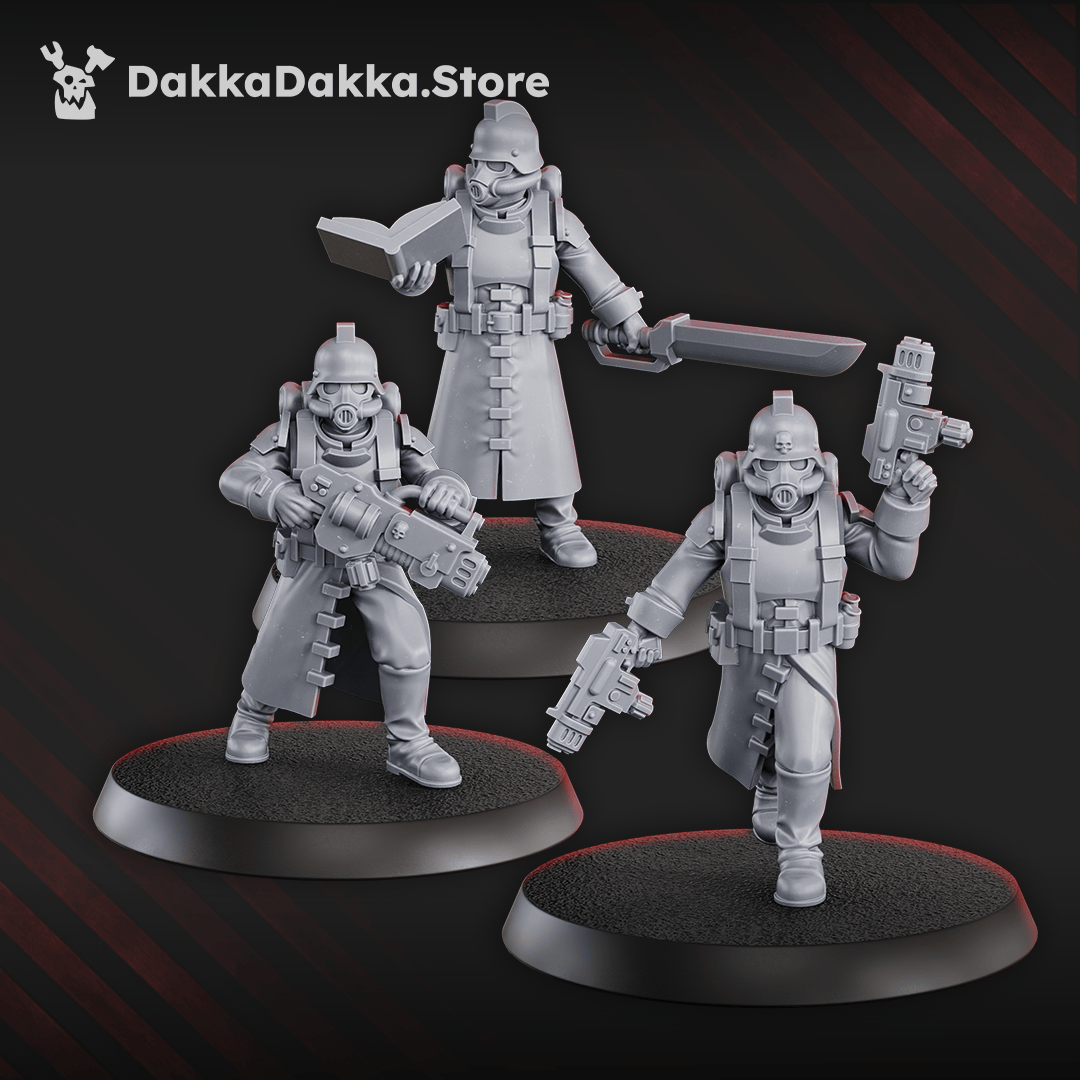 Tabletop Terrain Miniature 3rd Death Division Squad (x12)