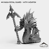 Tabletop Terrain Miniature #4 Naga Royal Guard - With Weapon Nagas Bundle
