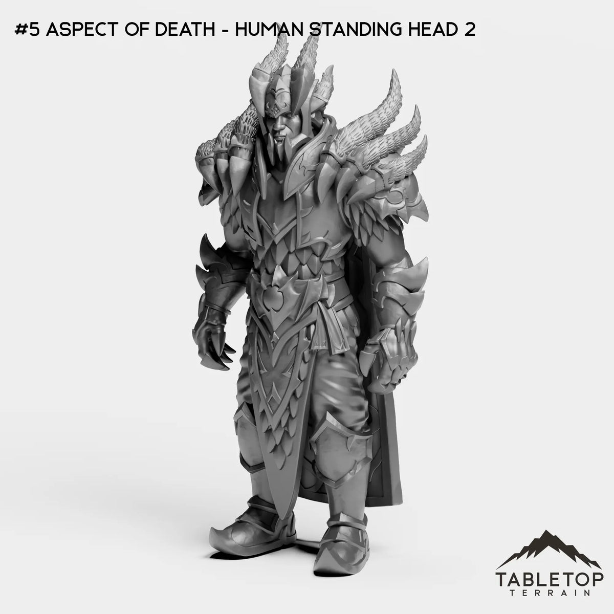 Tabletop Terrain Miniature #5 Aspect of Death - Human Standing head 2 Soul of the Beast Bundle