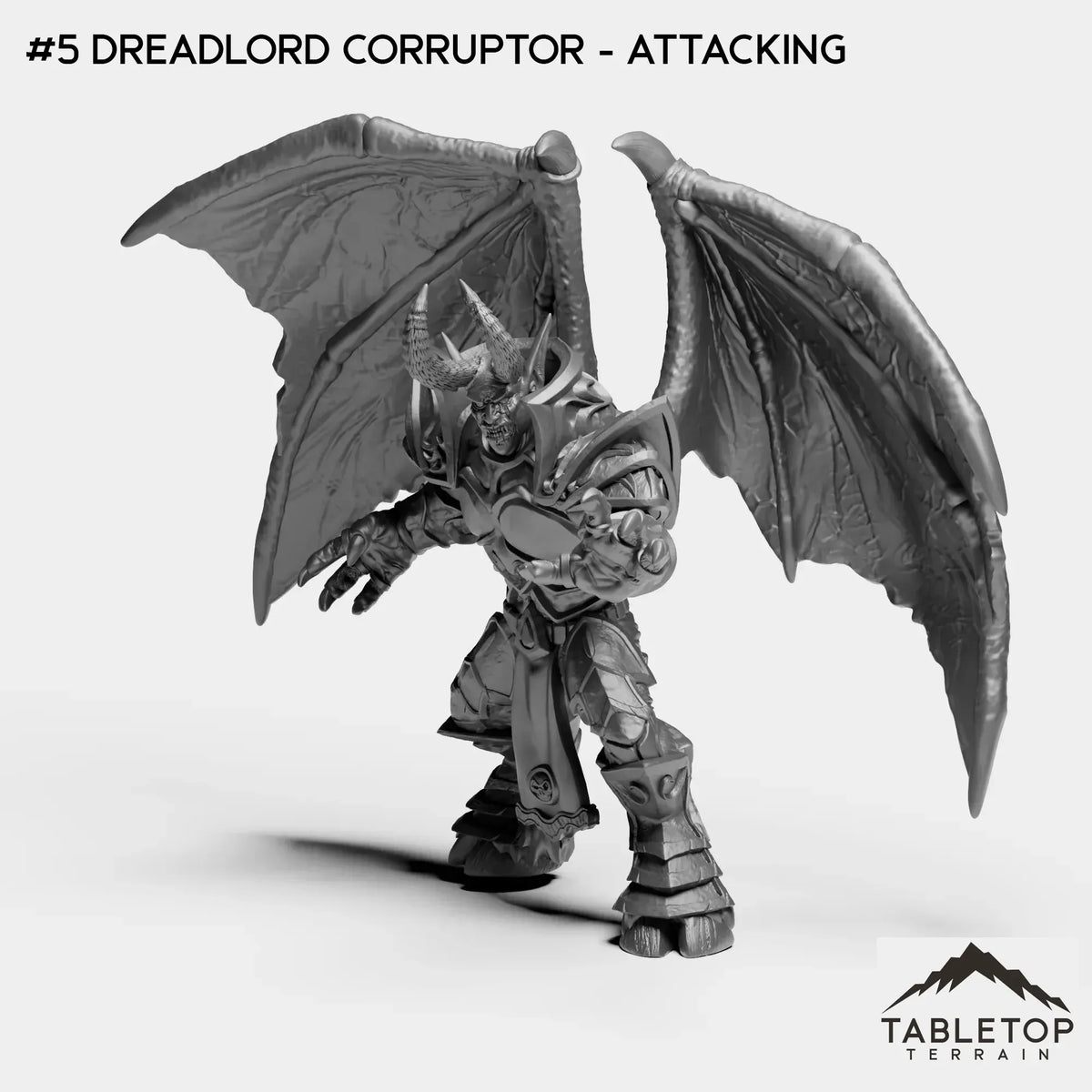 Tabletop Terrain Miniature #5 Dreadlord Corruptor - Attacking Bright Highland Bundle