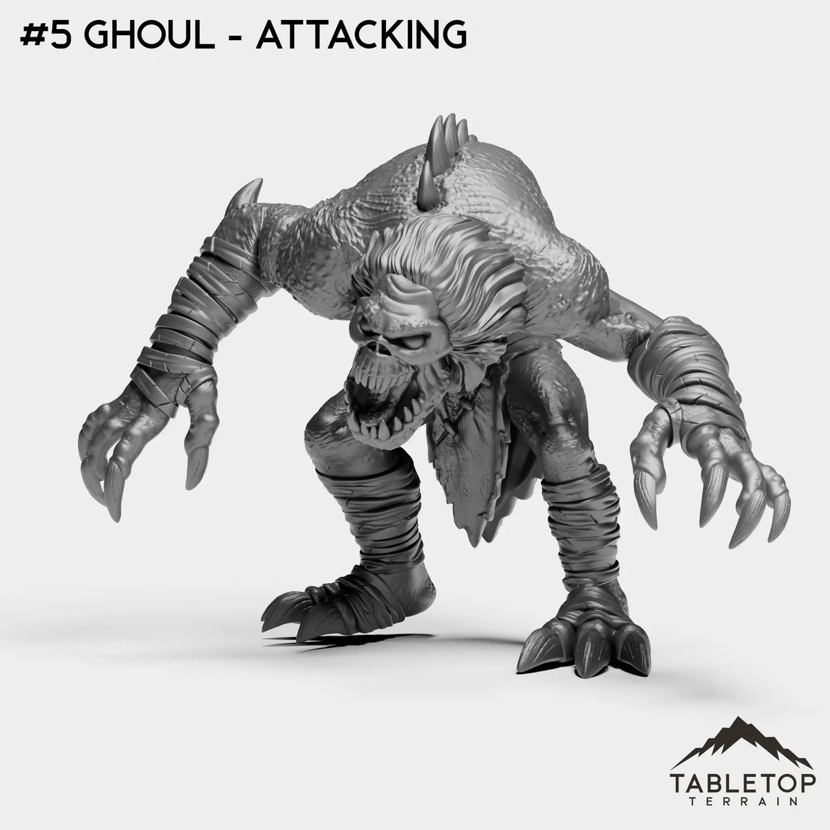 Tabletop Terrain Miniature #5 Ghoul - Attacking Red Church Bundle