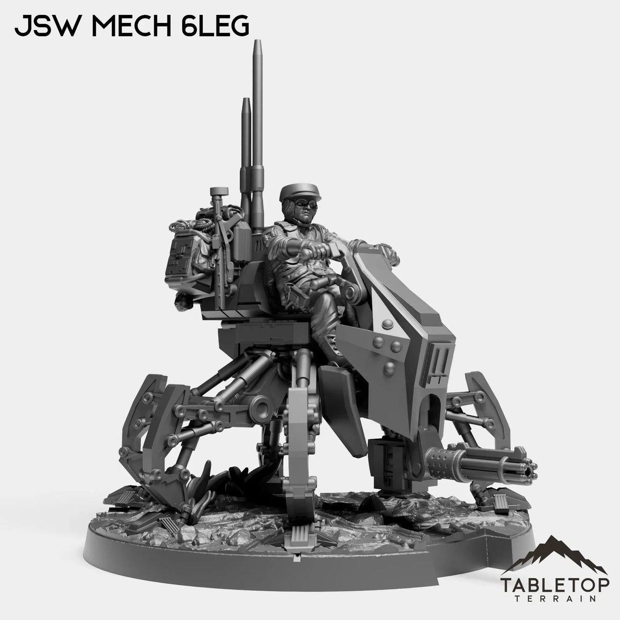 Tabletop Terrain Miniature 6 Legs Jungle Mech Kit