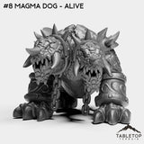 Tabletop Terrain Miniature #8 Magma Dog - Alive Fiery Core Bundle