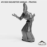 Tabletop Terrain Miniature #9 High Inquisitor Undead - Praying Red Church Bundle