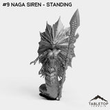 Tabletop Terrain Miniature #9 Naga Siren - Standing Nagas Bundle