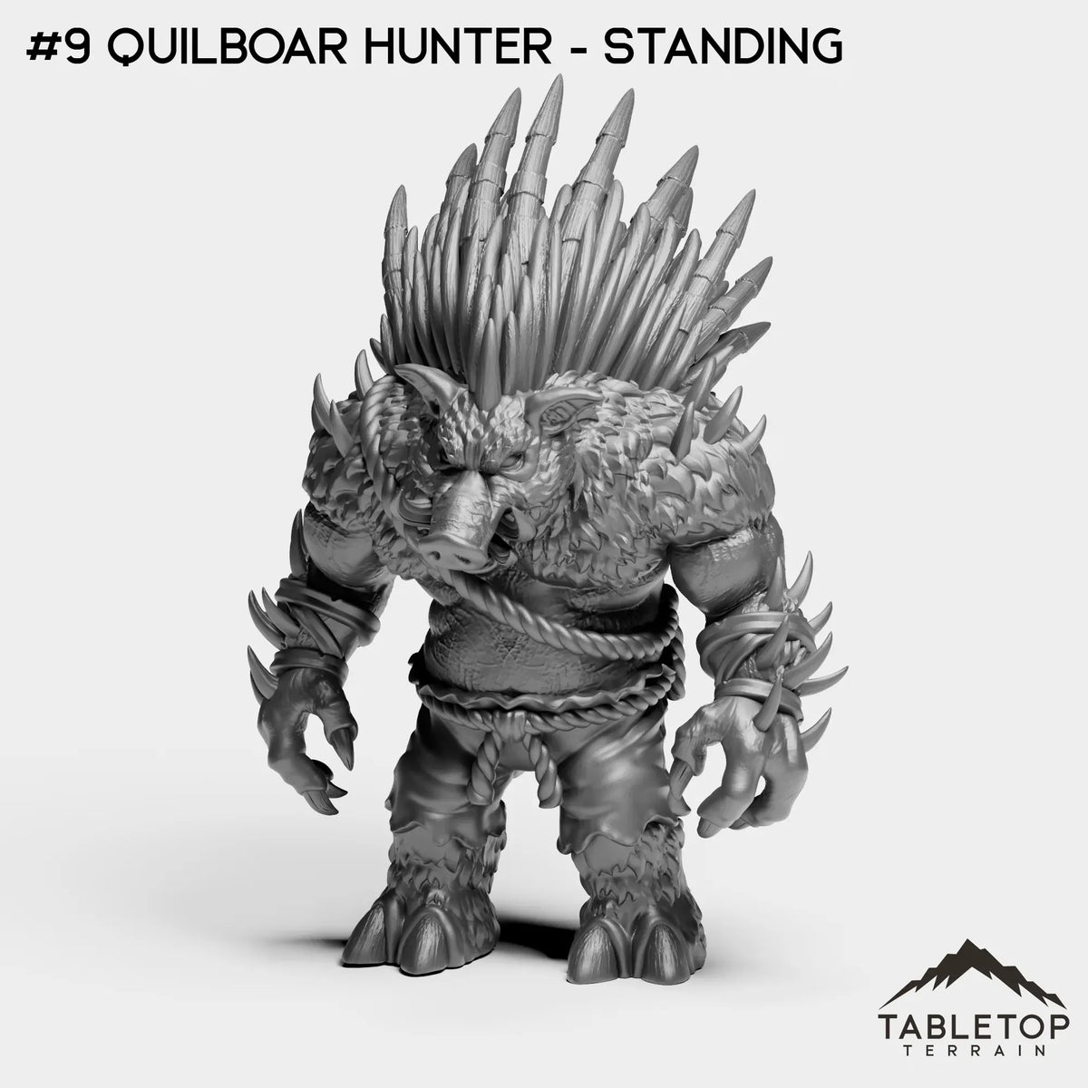 Tabletop Terrain Miniature #9 Quilboar Hunter - Standing Kobolds and Quilboars Bundle