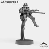 Tabletop Terrain Miniature AA Troopers