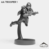 Tabletop Terrain Miniature AA Troopers