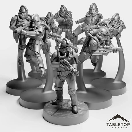Tabletop Terrain Miniature AA Troopers