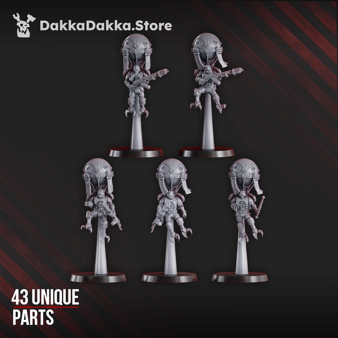 Tabletop Terrain Miniature Aerobellum Purgators / Aerobellum Pursuers (build kit)