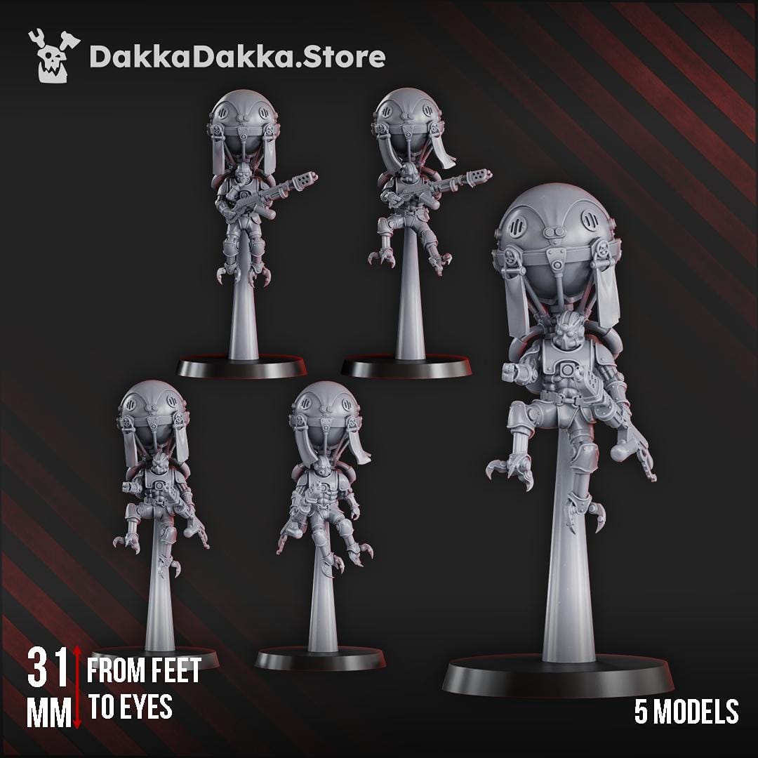Tabletop Terrain Miniature Aerobellum Purgators (x5)