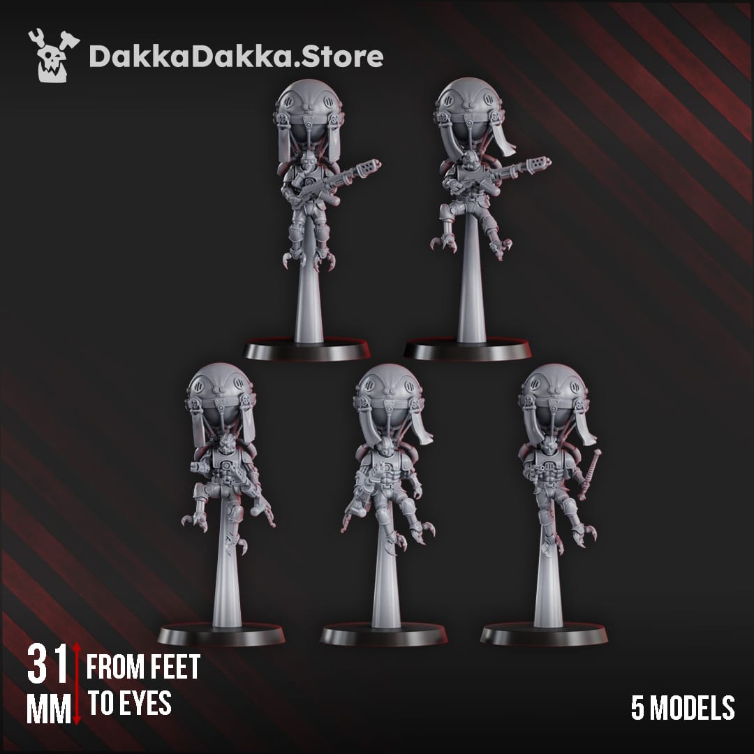 Tabletop Terrain Miniature Aerobellum Purgators (x5)