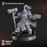 Tabletop Terrain Miniature Agadrax The Forgefire - Prime Armored Captain of Space Knights