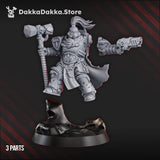 Tabletop Terrain Miniature Agadrax The Forgefire - Prime Armored Captain of Space Knights