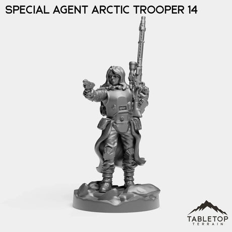 Tabletop Terrain Miniature Agent 14 Special Agent Arctic Troopers
