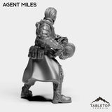 Tabletop Terrain Miniature Agent Miles - Micromachines Corp