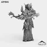 Tabletop Terrain Miniature Aiming Darkness Hunter Female
