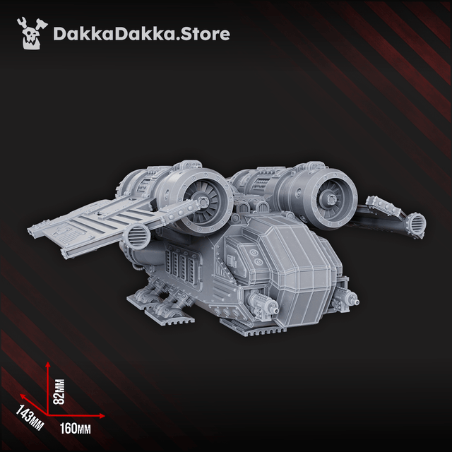 Tabletop Terrain Miniature Airborne Assault Aircraft Daedalus