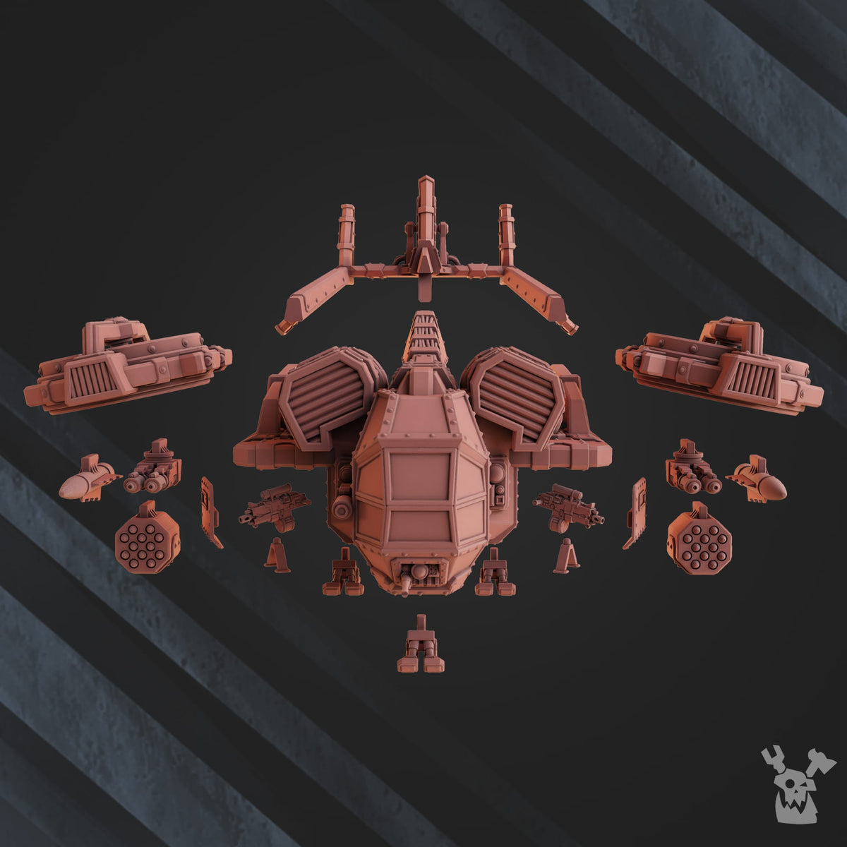 Tabletop Terrain Miniature Airborne Assault Aircraft Ikarus