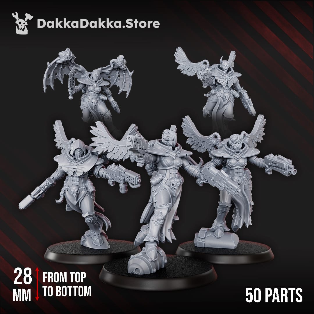 Tabletop Terrain Miniature Airborne Witches Squad