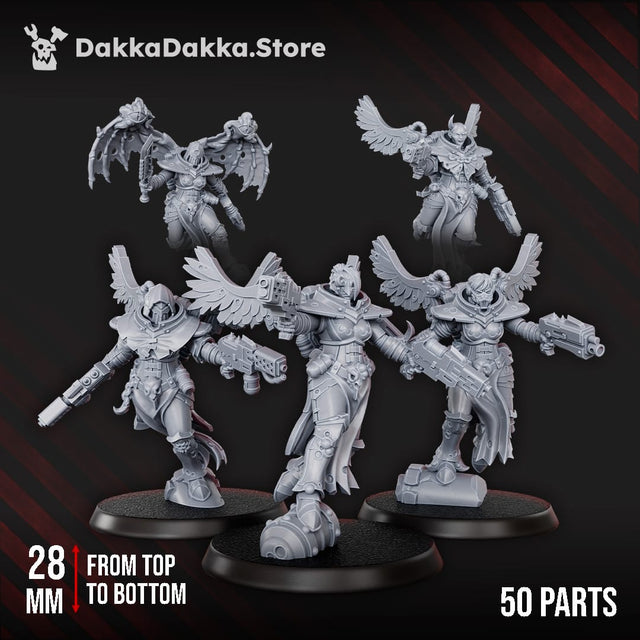 Tabletop Terrain Miniature Airborne Witches Squad