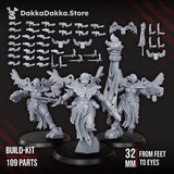 Tabletop Terrain Miniature Airborne Witches Squad (build kit)
