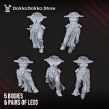 Tabletop Terrain Miniature Airborne Witches Squad (build kit)