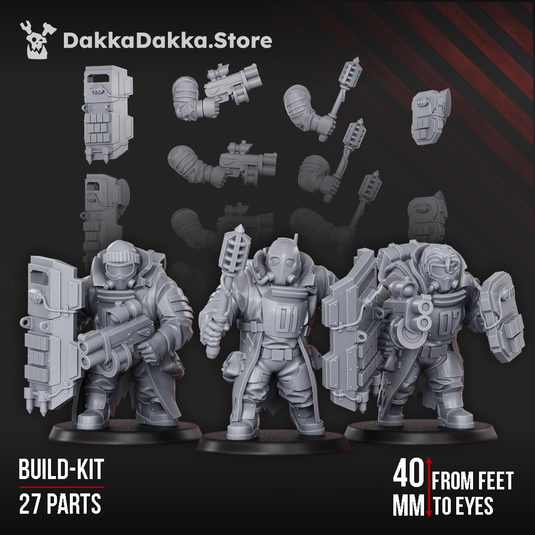 Tabletop Terrain Miniature Alcat Heavy Mules (build kit)