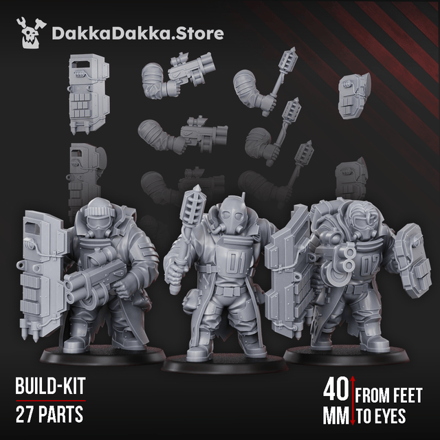 Tabletop Terrain Miniature Alcat Heavy Mules (build kit)