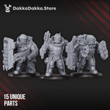 Tabletop Terrain Miniature Alcat Heavy Mules (build kit)