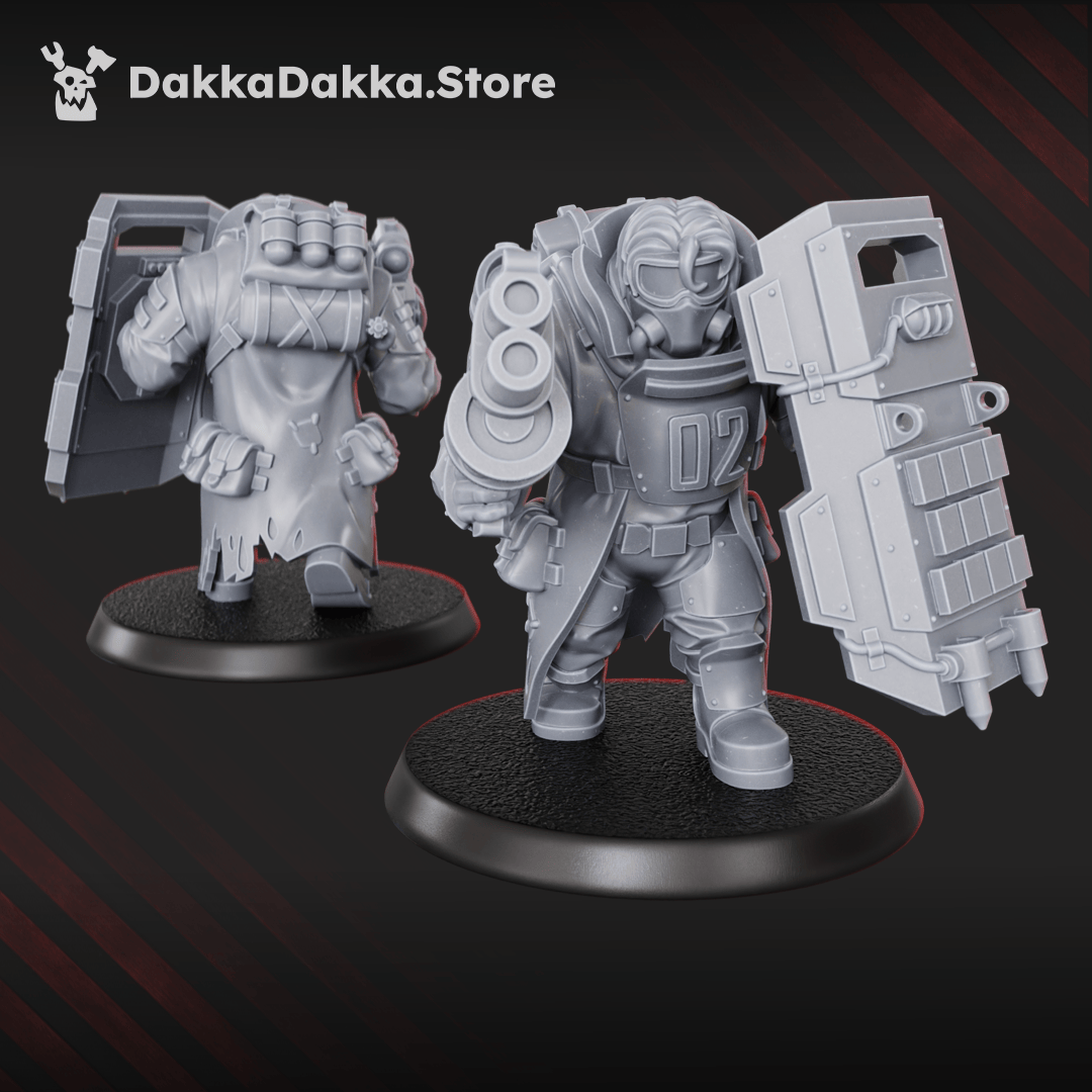 Tabletop Terrain Miniature Alcat Heavy Mules Squad (x6)