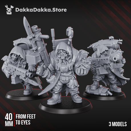 Tabletop Terrain Miniature Alcat Mules Squad (x3)