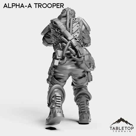 Tabletop Terrain Miniature Alpha-A Trooper - Alpha Troopers