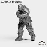 Tabletop Terrain Miniature Alpha-A Trooper - Alpha Troopers