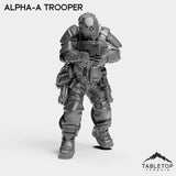 Tabletop Terrain Miniature Alpha-A Trooper - Alpha Troopers