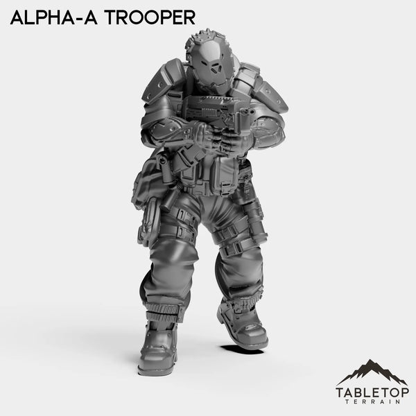 Tabletop Terrain Miniature Alpha-A Trooper - Alpha Troopers