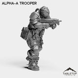 Tabletop Terrain Miniature Alpha-A Trooper - Alpha Troopers