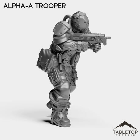 Tabletop Terrain Miniature Alpha-A Trooper - Alpha Troopers