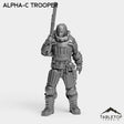 Tabletop Terrain Miniature Alpha-C Trooper - Alpha Troopers