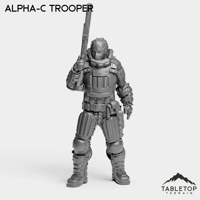 Tabletop Terrain Miniature Alpha-C Trooper - Alpha Troopers