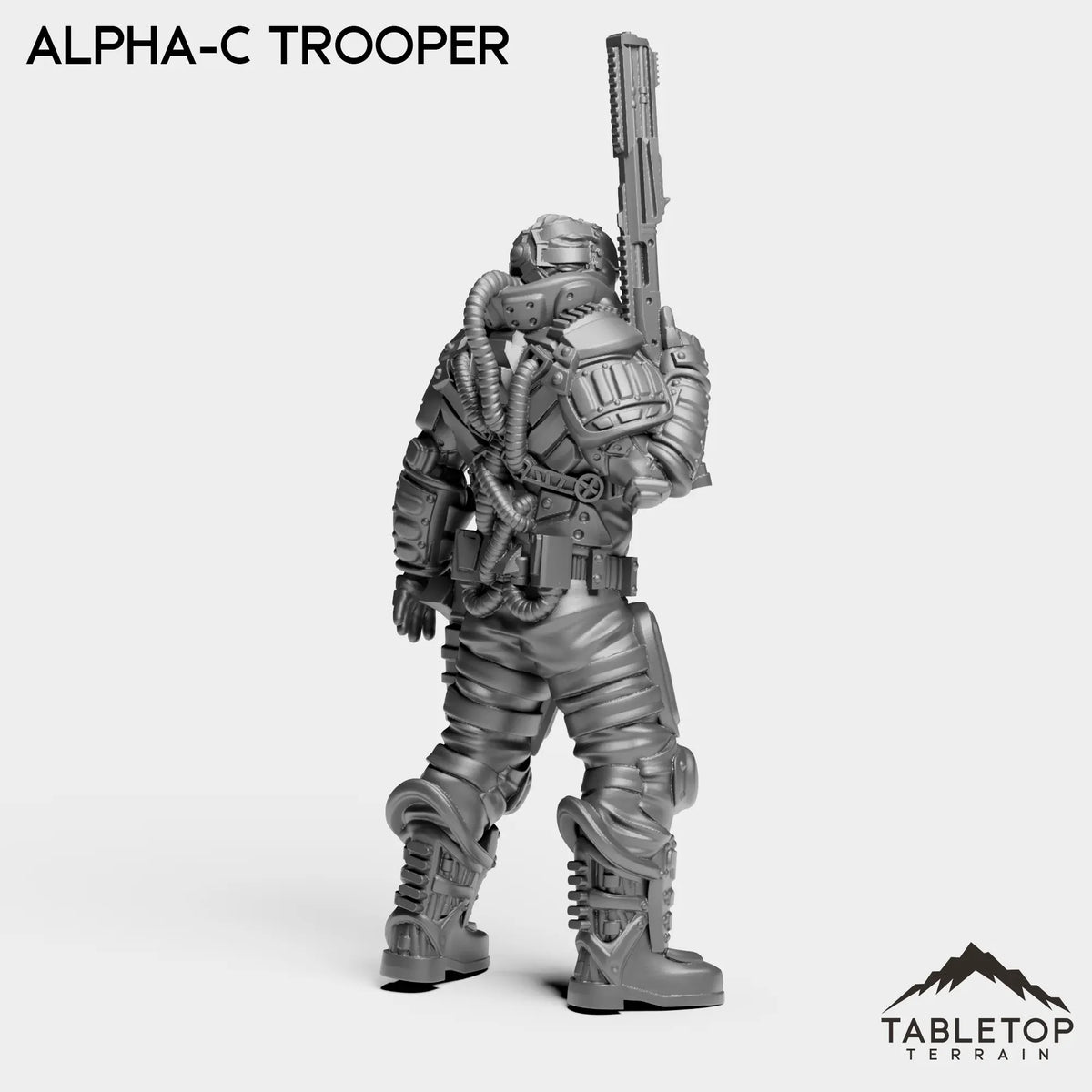 Tabletop Terrain Miniature Alpha-C Trooper - Alpha Troopers