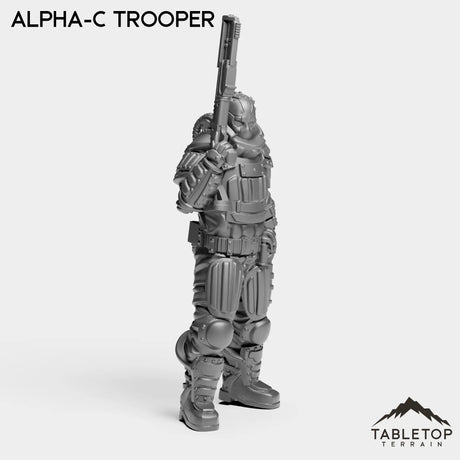 Tabletop Terrain Miniature Alpha-C Trooper - Alpha Troopers