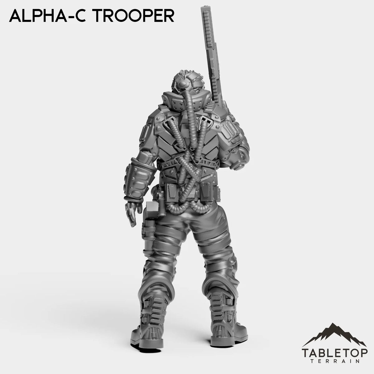 Tabletop Terrain Miniature Alpha-C Trooper - Alpha Troopers
