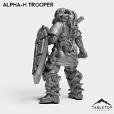 Tabletop Terrain Miniature Alpha-H Trooper - Alpha Troopers